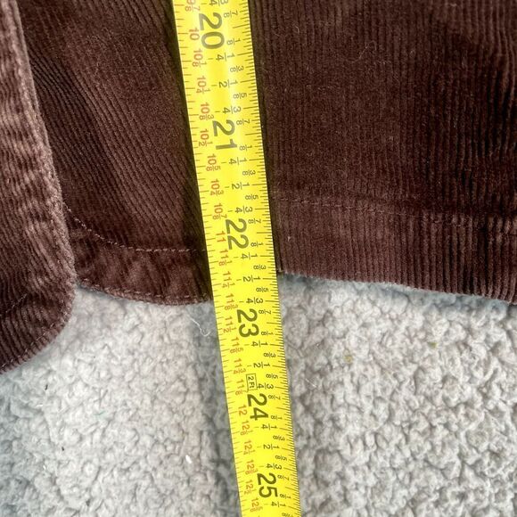 St Johns Bay Blazer Jacket Women's Corduroy Brown 3 Button Front Small - Picture 2 of 6